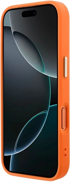 Etui Guess Perforated 4G MagSafe do Apple iPhone 17 Pro Max Orange (GUHMP17X5PG4SRGO) - obraz 5