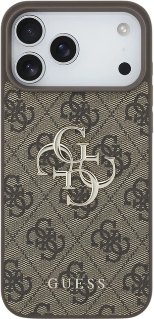 Чохол Guess 4G Big Logo для Apple iPhone 17 Pro Max Brown (GUHCP17X4GMGBR) - зображення 3