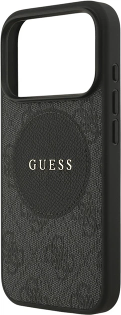 Etui Guess 4G Circle Classic Logo MagSafe do Apple iPhone 17 Pro Black (GUHMP17LP4PGRSGK) - obraz 6