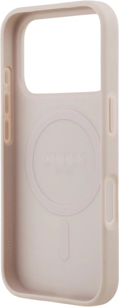 Etui Guess 4G Circle Classic Logo MagSafe do Apple iPhone 17 Pro Pink (GUHMP17LP4PGRSGP) - obraz 7