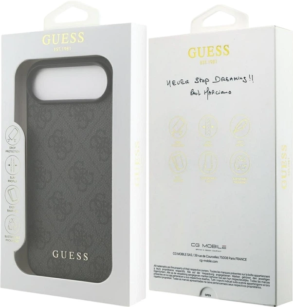 Etui Guess 4G Classic do Apple iPhone Air Black (GUHCP17MG4GFGR) - obraz 8