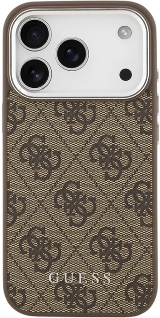 Чохол Guess 4G Classic Logo MagSafe для Apple iPhone 17 Pro Brown (GUHMP17LP4GSSMCW) - зображення 3