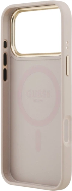 Etui Guess 4G PU Classic Logo MagSafe do Apple iPhone 17 Pro Max Pink (GUHMP17XP4MSEGCP) - obraz 7