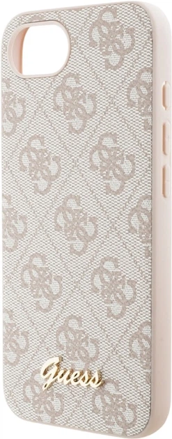 Чохол Guess 4G Script Logo MagSafe для Apple iPhone 16e/17e Pink (GUHMPSE4HG4SHP) - зображення 6