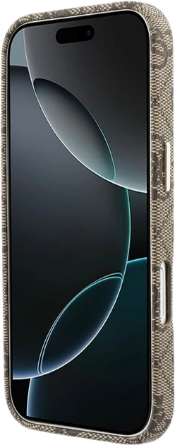 Чохол Guess 4G Script MagSafe для Apple iPhone 17 Brown (GUHMP17S5P4FWMSW) - зображення 5