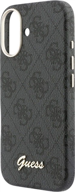 Etui Guess 4G Script MagSafe do Apple iPhone 17 Black (GUHMP17S5P4FWMSK) - obraz 6