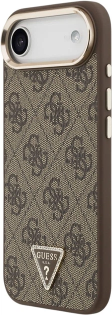 Чохол Guess 4G Triangle Logo MagSafe для Apple iPhone Air Brown/Gold (GUHMP17MP4GTDGMW) - зображення 2