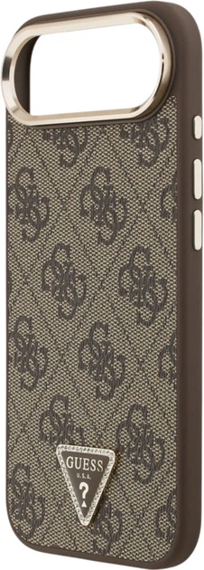 Чохол Guess 4G Triangle Logo MagSafe для Apple iPhone Air Brown/Gold (GUHMP17MP4GTDGMW) - зображення 6