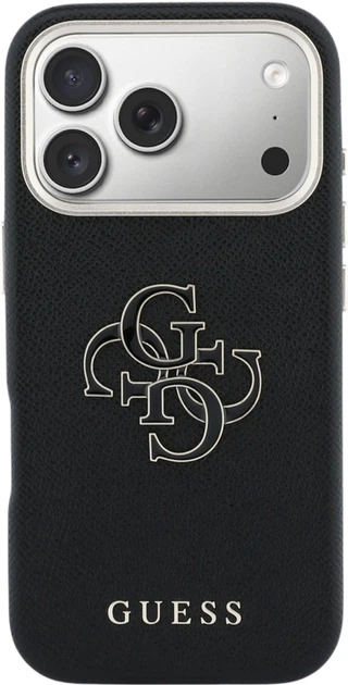 Чохол Guess FW Resin Logo для Apple iPhone 17 Pro Max Black (GUHCP17X5PS4RGGK) - зображення 3