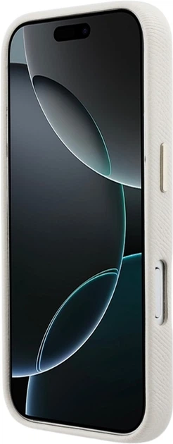 Etui Guess FW Resin Logo do Apple iPhone 17 Pro Max Beige (GUHCP17X5PS4RGGE) - obraz 5