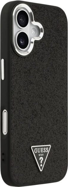 Etui Guess Glitter Triangle Logo MagSafe do Apple iPhone 17 Black (GUHMP17SPFGTSCMK) - obraz 4
