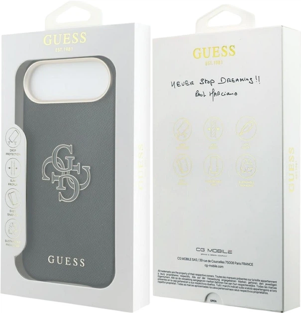 Чохол Guess FW Resin Logo для Apple iPhone Air Black (GUHCP17M5PS4RGGK) - зображення 8