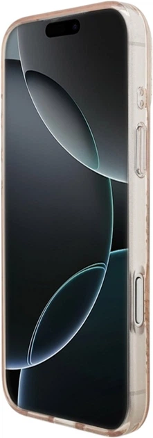 Etui Guess IML Flowers Electro Pearl Strap MagSafe do Apple iPhone 17 Pro Max Pink (GUHMP17XHCPOFPP) - obraz 4