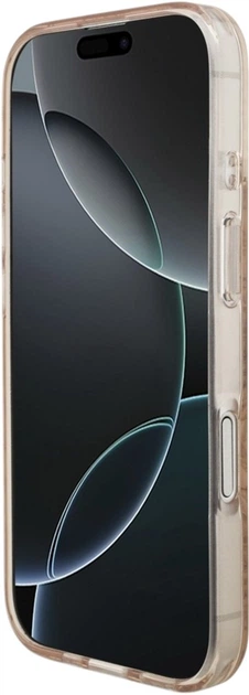 Чохол Guess IML Flowers Electro Pearl Strap MagSafe для Apple iPhone 17 Pink (GUHMP17SHCPOFPP) - зображення 4