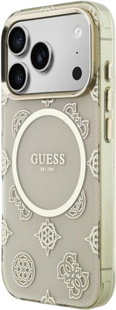 Чохол Guess IML Peony Dot MagSafe для Apple iPhone 17 Pro Beige (GUHMP17L5HPOEDE) - зображення 2