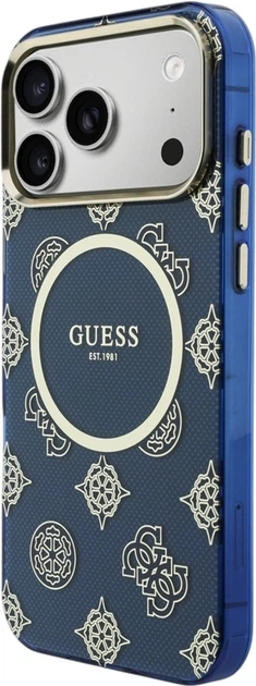 Чохол Guess IML Peony Dot MagSafe для Apple iPhone 17 Pro Max Blue (GUHMP17X5HPOEDB) - зображення 2