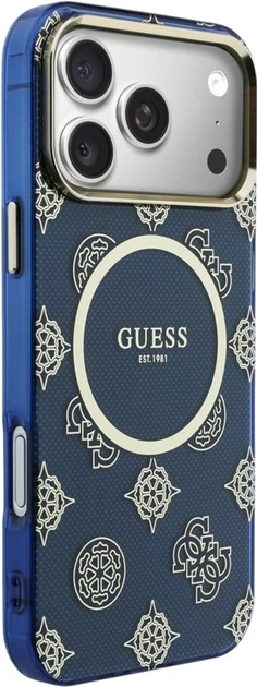 Чохол Guess IML Peony Dot MagSafe для Apple iPhone 17 Pro Max Blue (GUHMP17X5HPOEDB) - зображення 4