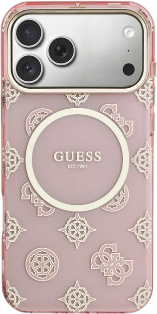 Чохол Guess IML Peony Dot MagSafe для Apple iPhone 17 Pro Max Pink (GUHMP17X5HPOEDP) - зображення 3