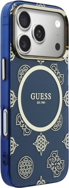 Чохол Guess IML Peony Dot MagSafe для Apple iPhone 17 Pro Blue (GUHMP17L5HPOEDB) - зображення 4
