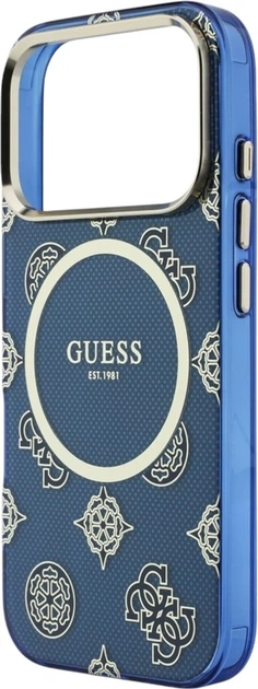 Чохол Guess IML Peony Dot MagSafe для Apple iPhone 17 Pro Blue (GUHMP17L5HPOEDB) - зображення 6