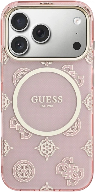 Чохол Guess IML Peony Dot MagSafe для Apple iPhone 17 Pro Pink (GUHMP17L5HPOEDP) - зображення 3