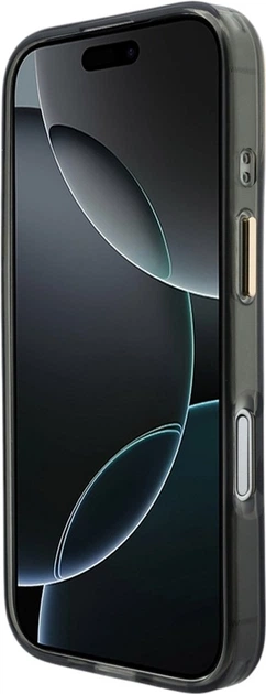 Etui Guess IML Script Metal MagSafe do Apple iPhone 17 Black (GUHMP17S5HTCSMSK) - obraz 5