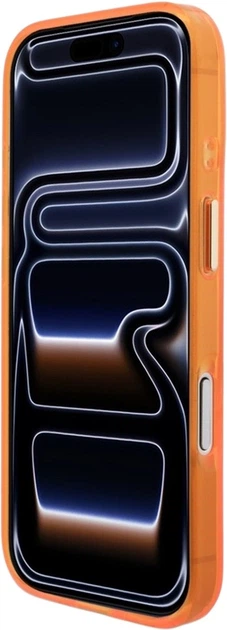 Etui Guess IML Script Metal MagSafe do Apple iPhone 17 Pro Orange (GUHMP17L5HTCSMSO) - obraz 5