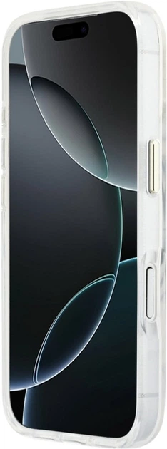 Etui Guess IML Script Metal MagSafe do Apple iPhone 17 Pro Max Transparent (GUHMP17X5HTCSMST) - obraz 5