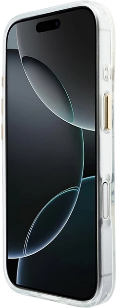 Etui Guess IML Script Metal MagSafe do Apple iPhone 17 Transparent (GUHMP17S5HTCSMST) - obraz 5