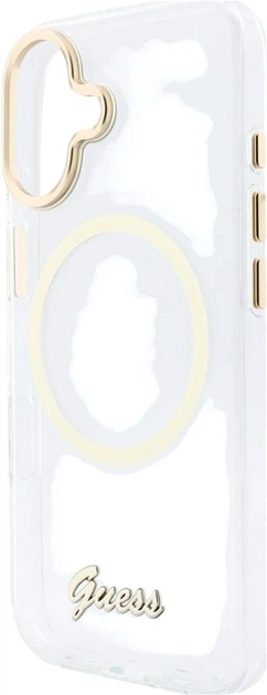 Etui Guess IML Script Metal MagSafe do Apple iPhone 17 Transparent (GUHMP17S5HTCSMST) - obraz 6