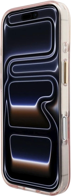 Etui Guess IML Script Metal MagSafe do Apple iPhone 17 Pink (GUHMP17S5HTCSMSP) - obraz 5