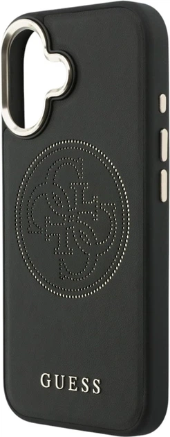 Etui Guess Perforated 4G MagSafe do Apple iPhone 17 Black (GUHMP17S5PG4SRGK) - obraz 6