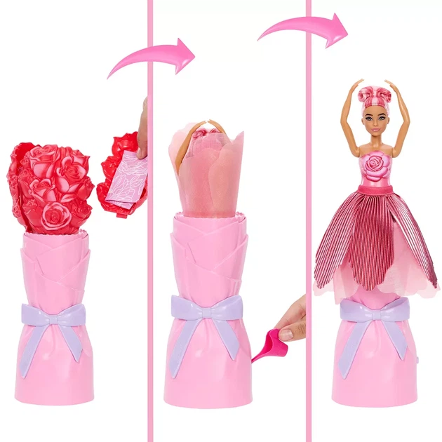Лялька Barbie Petal Pop Червона троянда (JMF5) - зображення 5