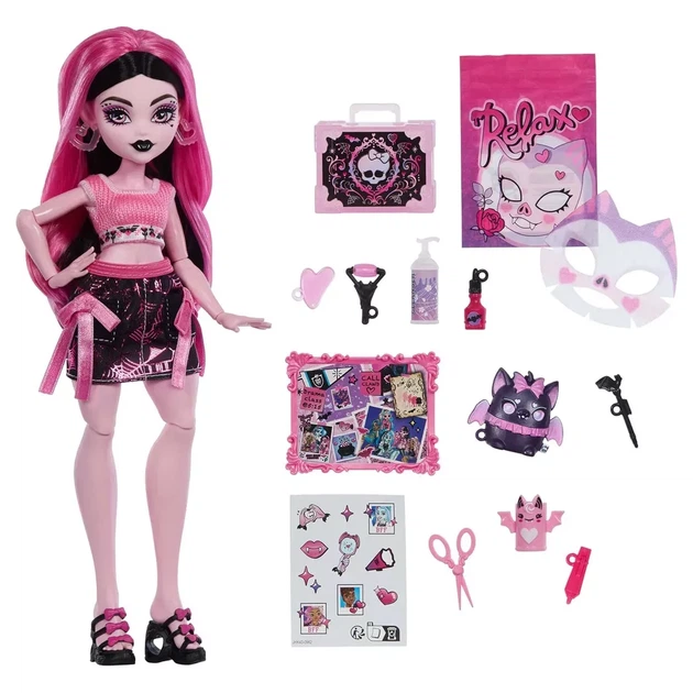 Лялька Monster High Таємні ритуали краси Дракулори (JHK43) - Фото 2 Лялька Monster High Таємні ритуали краси Дракулори (JHK43) - зображення 2