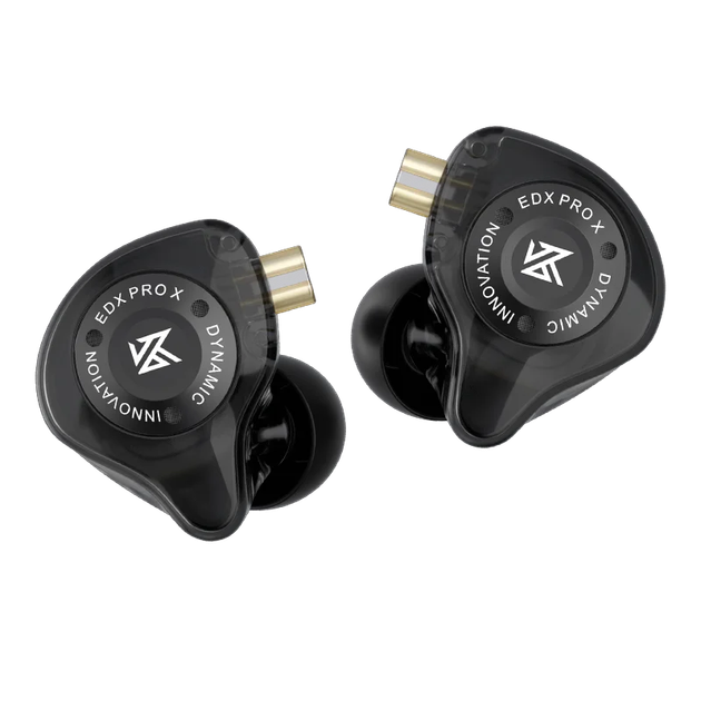 Вакуумні навушники Knowledge Zenith KZ EDX Pro X Black Mic з мікрофоном гарнітура - зображення 2