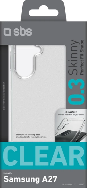 Etui SBS Skinny Cover do Samsung Galaxy A27 Transparent (TESKINSAA27T) - obraz 2