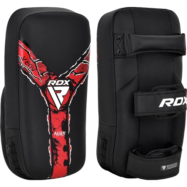 Пад Для Тайського Боксу RDX F17 New Aura Arm Pad Чорно-Червоний MISC (APR-F17BR) - изображение 3