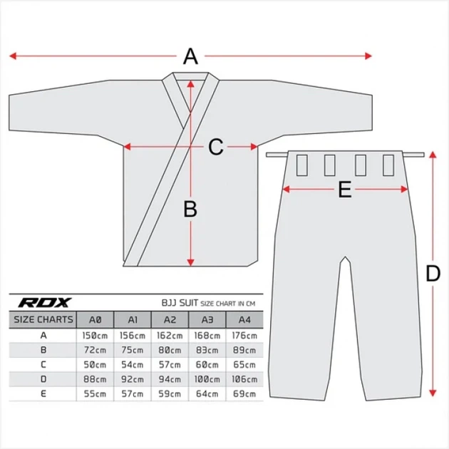 Кімоно RDX S2 BJJ Gi Чорний А0 (BJJ-S1B-A0) - изображение 9