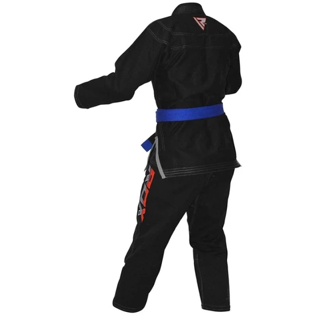 Кімоно RDX S2 BJJ Gi White RDX Чорний А4 (BJJ-S1B-A4) - изображение 7