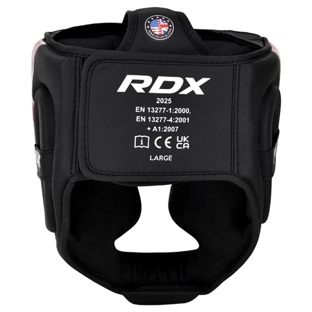Боксерський Шолом RDX F17 New Aura Head Guard Чорно-Червоний L (HGR-F17BR-L) - изображение 4