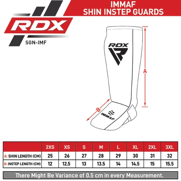 Захист Для Ніг RDX IMMAF Approved Neoprene Shin Instep Guards Чорно-Червоний M (SGN-IMF-1R-M) - Фото 8 Захист Для Ніг RDX IMMAF Approved Neoprene Shin Instep Guards Чорно-Червоний M (SGN-IMF-1R-M) - изображение 8