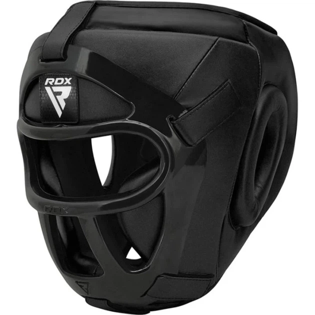 Боксерський Шолом RDX T1 HeadGuard with Removable Face Cage Чорний L (HGR-T1FB-L) - Фото 1 Боксерський Шолом RDX T1 HeadGuard with Removable Face Cage Чорний L (HGR-T1FB-L) - изображение 1