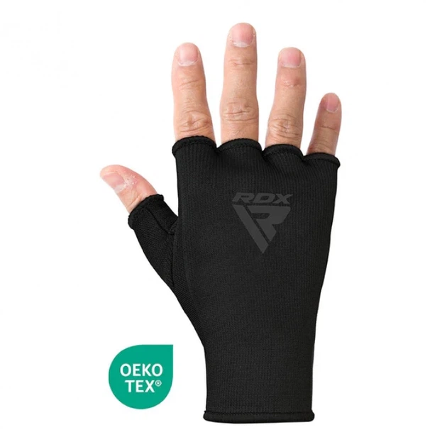 Рукавички Внутрішні RDX HI Inner Gloves Hand Wraps Чорний XL (HYP-IBB-XL) - изображение 4