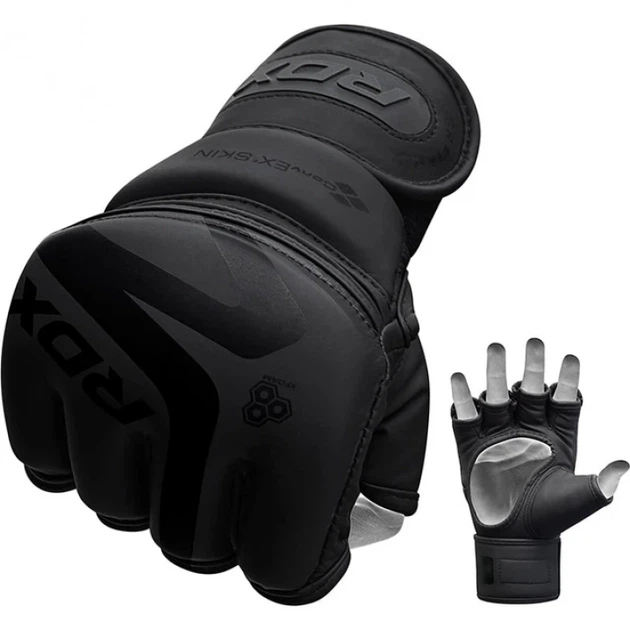 Рукавички Для MMA RDX F15 Noir MMA Training Gloves Чорний S (GGR-F15MB-S) - Фото 2 Рукавички Для MMA RDX F15 Noir MMA Training Gloves Чорний S (GGR-F15MB-S) - изображение 2