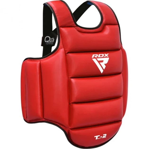 Захисний Жилет Для Карате RDX T2 Karate Chest Guard Червоно-Синій S/M (SCC-T2R/U-S/M) - Фото 4 Захисний Жилет Для Карате RDX T2 Karate Chest Guard Червоно-Синій S/M (SCC-T2R/U-S/M) - изображение 4