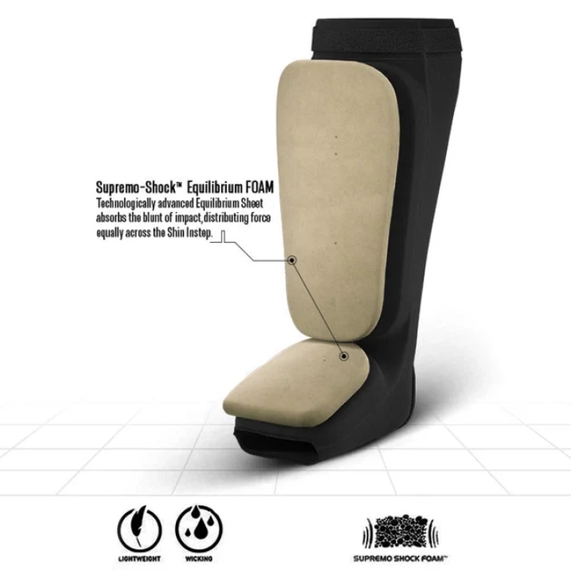 Захист Для Ніг RDX SIB Shin Instep Guard OEKO-TEX Standard 100 certified Чорний XL (HYP-SIBB-XL) - изображение 7