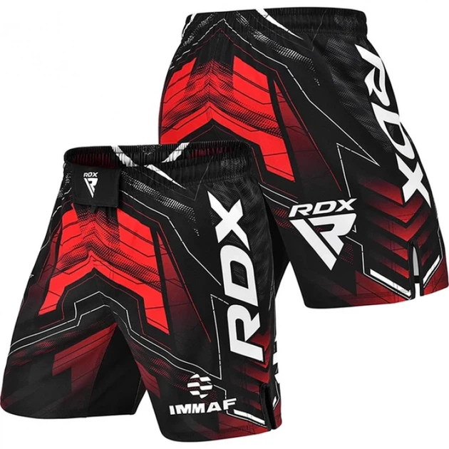 Компресійні Шорти RDX IMMAF Approved MMA Fight & Training Shorts Чорно-Червоний 2XL (MSS-IMF-1R-2XL) - Фото 2 Компресійні Шорти RDX IMMAF Approved MMA Fight & Training Shorts Чорно-Червоний 2XL (MSS-IMF-1R-2XL) - изображение 2