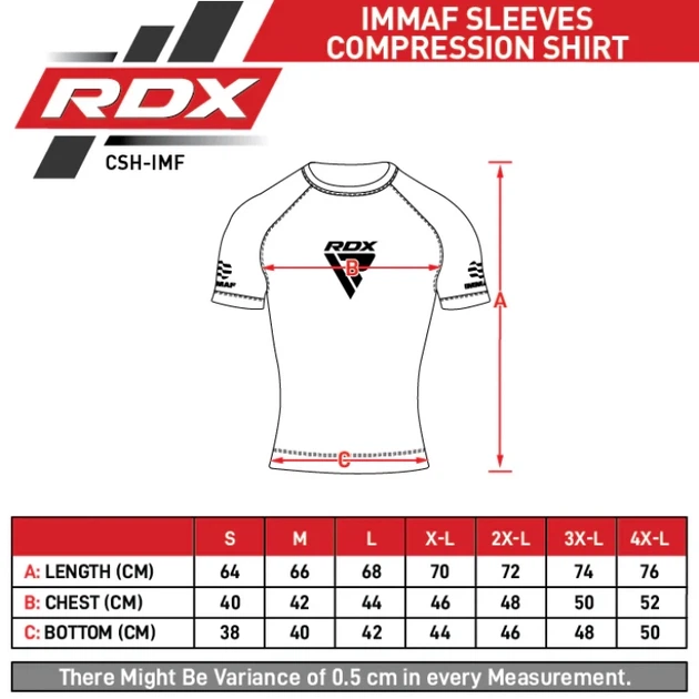 Компресійна Футболка RDX IMMAF Approved Half Sleeves Compression Shirt Чорно-Червоний 2XL (CSH-IMF-1R-2XL) - Фото 4 Компресійна Футболка RDX IMMAF Approved Half Sleeves Compression Shirt Чорно-Червоний 2XL (CSH-IMF-1R-2XL) - изображение 4