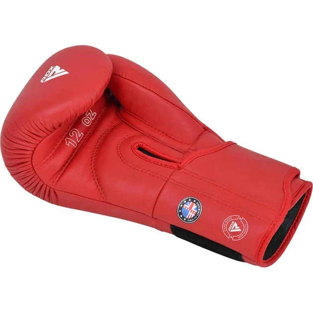 Боксерські Рукавички RDX Amateur Competition Boxing Gloves AS1 Червоний 10oz (BGR-AS1R-10oz) - зображення 3