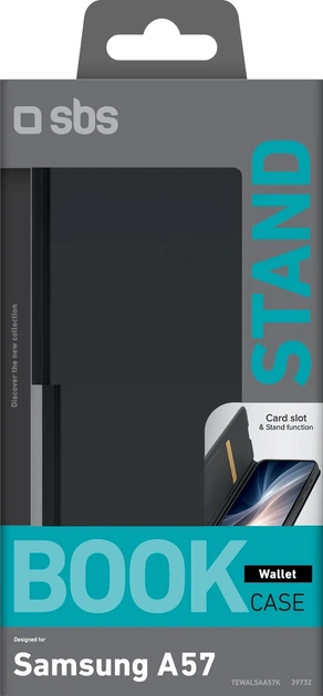 Etui z klapką SBS Wallet Smooth do Samsung Galaxy A57 Black (TEWALSAA57K) - obraz 2